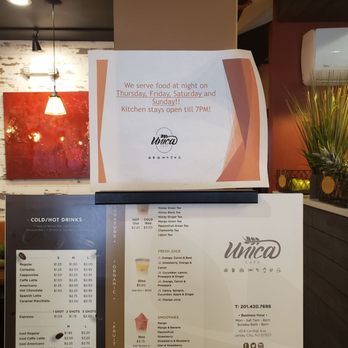 Unica Cafe - Menu - Bakeries Near Me - Jersey City, New Jersey