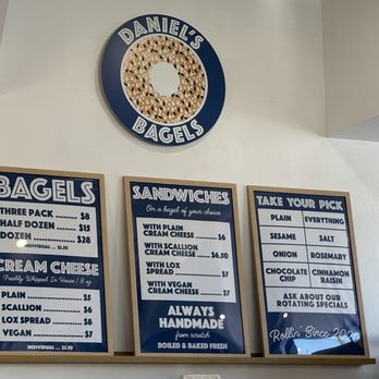Daniel's Bagels - Menu - Bagels Near Me - Los Angeles, California Daniel's Bagels - Menu - Bagels Near Me - Los Angeles, California