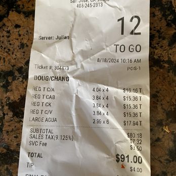 Super Taqueria - Prices up 4$ per regular taco - Mexican Near Me - San Jose, California