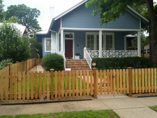 Custom Fencing - Custom fencing is a great way to express your personality and creativity while enhancing the curb appeal and security of your home. Whether you want a simple or elaborate design, we can work with you to create a fence that matches your vision and budget. Our custom fencing is made of high-quality materials and installed by experience professionals. Custom Fencing - Custom fencing is a great way to express your personality and creativity while enhancing the curb appeal and security of your home. Whether you want a simple or elaborate design, we can work with you to create a fence that matches your vision and budget. Our custom fencing is made of high-quality materials and installed by experience professionals.