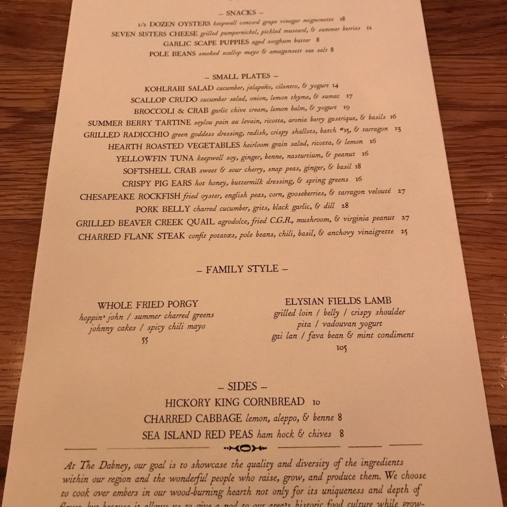 The Dabney - July 2, 2019 Menu - New American Near Me - Washington, DC, District of Columbia The Dabney - July 2, 2019 Menu - New American Near Me - Washington, DC, District of Columbia