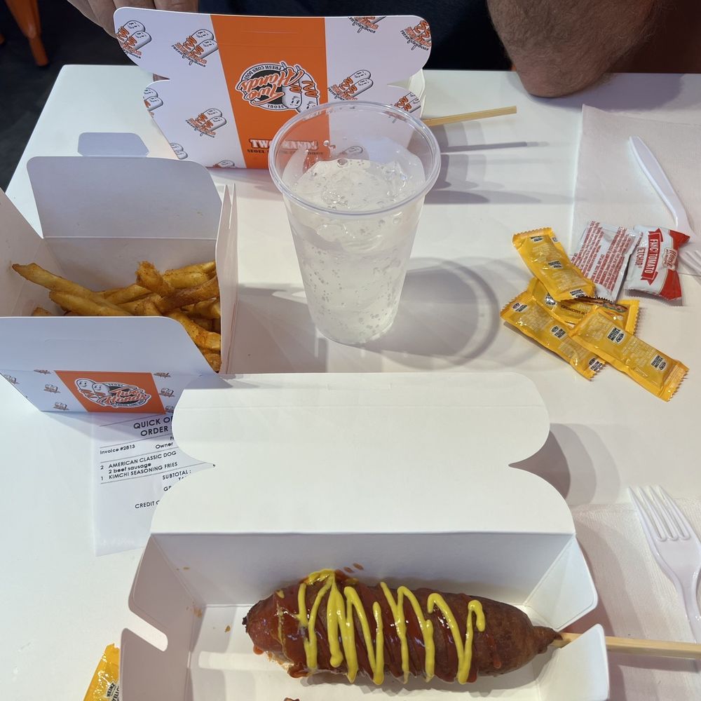 Two Hands Fresh Corn Dogs - Phoenix - American corn dogs with kimchi fires - Hot Dogs Near Me - Phoenix, Arizona Two Hands Fresh Corn Dogs - Phoenix - American corn dogs with kimchi fires - Hot Dogs Near Me - Phoenix, Arizona