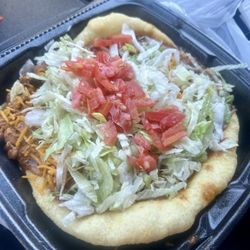 Thatsaburger - Navajo Taco -- enough to share.