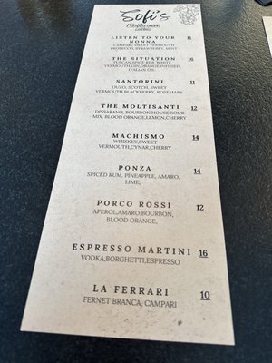 Menu photo 8 Sofi's  Jacksonville, FL