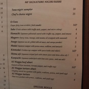 MF Sushi - Signature nigiri sushi - Sushi Bars Near Me - Houston, Texas MF Sushi - Signature nigiri sushi - Sushi Bars Near Me - Houston, Texas