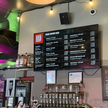 Black Shirt Brewing - Menu and beer tappers - Breweries Near Me - Denver, Colorado