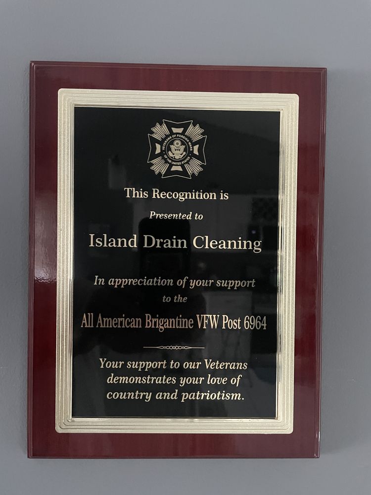 Slide of Island Drain Cleaning