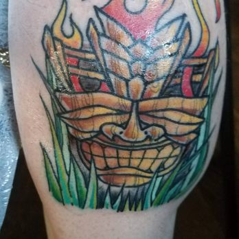 Farsyde Tattoo & Piercing - Tiki by Rob Brasfield at Farsyde Tattoo - Tattoo Near Me - Lihue, Hawaii