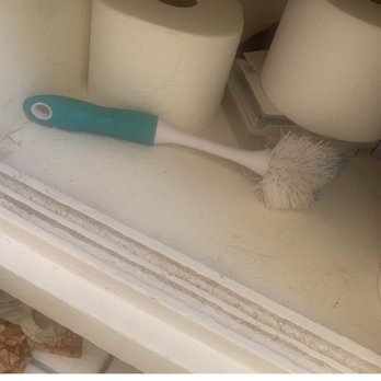 5 Stars Housekeeping - Dirty toilet brush they left in my cabinet! - Office Cleaning Near Me