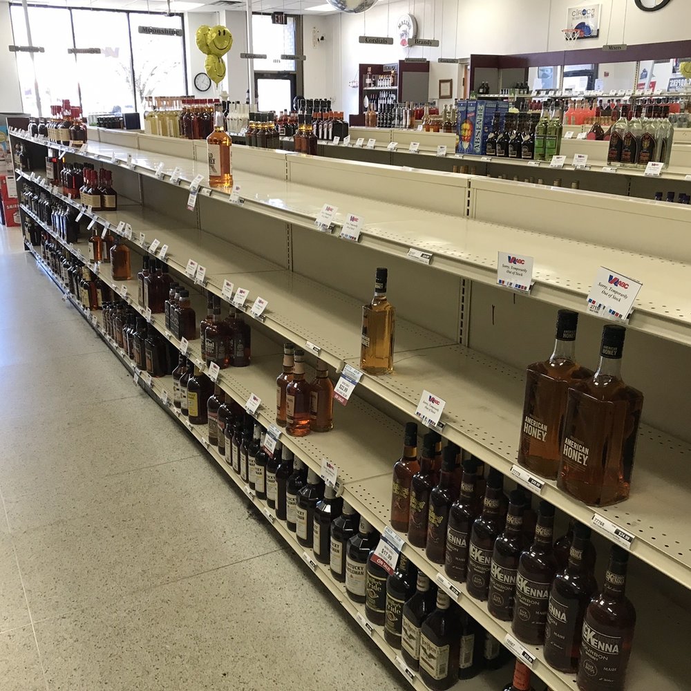 Virginia ABC Store - Empty shelves - Beer, Wine & Spirits Near Me - Hampton, Virginia Virginia ABC Store - Empty shelves - Beer, Wine & Spirits Near Me - Hampton, Virginia