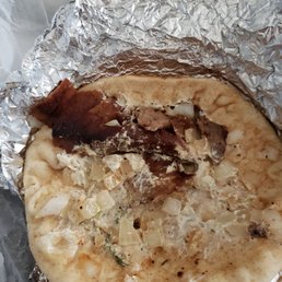 They call this a gyro sandwich They call this a gyro sandwich