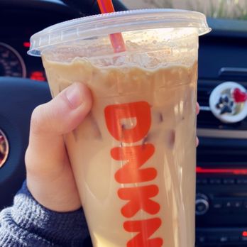 Dunkin' - Medium iced salted caramel signature Latte - Donuts Near Me - Northridge, California Dunkin' - Medium iced salted caramel signature Latte - Donuts Near Me - Northridge, California