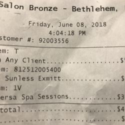 Salon Bronze - $5 charge, for nothing?