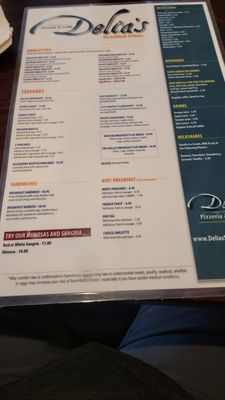 Menu photo 2 Delia's Pizzeria & Grill Springfield, VA