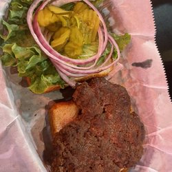 Terminal 3 Bar & Grill - Burger. Good taste and cooked well. Weird shape and also on Texas toast.