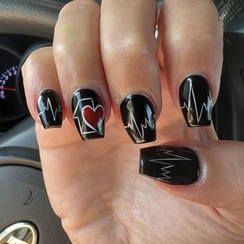Adorn Nails and Spa - "One love" nail art - Nail Salons Near Me - Cedar Park, Texas