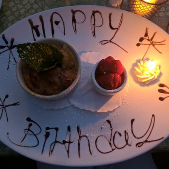 Hudson Grille - Bread pudding (the Birthday way!) - New American Near Me - White Plains, New York
