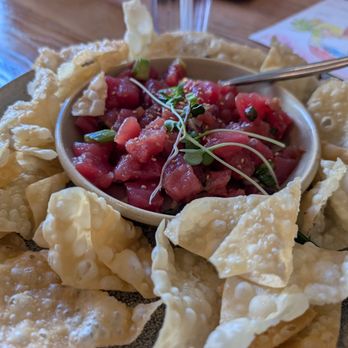 Pacific Catch - Ahi poke with fries won tons - Seafood Near Me - Corte Madera, California Pacific Catch - Ahi poke with fries won tons - Seafood Near Me - Corte Madera, California
