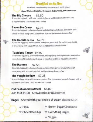 Menu photo 2 Milk and Honey Cafe Oconto Falls, WI Menu photo 2 Milk and Honey Cafe Oconto Falls, WI