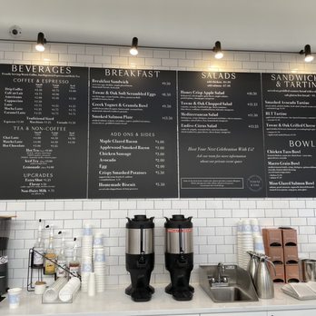 Towne & Oak - Menu - Cafes Near Me - Winnetka, Illinois Towne & Oak - Menu - Cafes Near Me - Winnetka, Illinois