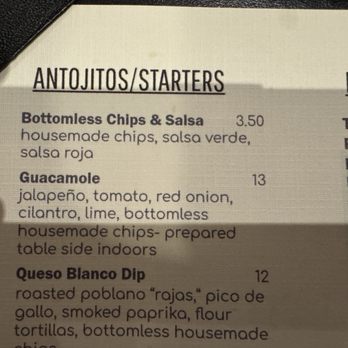 Flying Iguana - Chips and salsa menu - Latin American Near Me - Neptune Beach, Florida