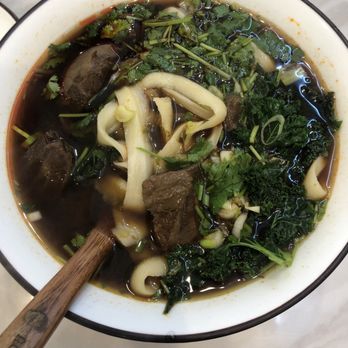 Noodle St - Spicy Beef Noodle Soup with knife cut noodles - Noodles Near Me - Pasadena, California Noodle St - Spicy Beef Noodle Soup with knife cut noodles - Noodles Near Me - Pasadena, California