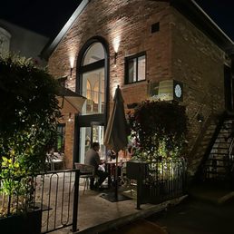 Exterior outside entrance of Watercolour Restaurant - Outdoor view of the restaurant - Unionville, Ontario Exterior outside entrance of Watercolour Restaurant - Outdoor view of the restaurant - Unionville, Ontario