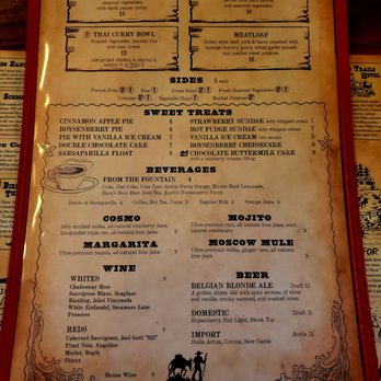 Ghost Town Grill - Menu page 1/2 - American Near Me - Buena Park, California Ghost Town Grill - Menu page 1/2 - American Near Me - Buena Park, California