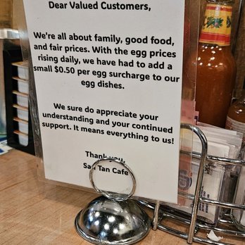 San Tan Cafe - Egg surcharge - Breakfast & Brunch Near Me - Queen Creek, Arizona San Tan Cafe - Egg surcharge - Breakfast & Brunch Near Me - Queen Creek, Arizona
