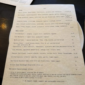 Vesta - Menu - Pizza Near Me - Redwood City, California