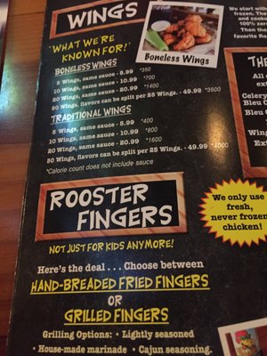 Menu photo 3 Roosters Restaurant & Bar Columbus, OH Menu photo 3 Roosters Restaurant & Bar Columbus, OH