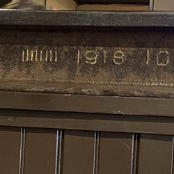 The Iron Rail - An actual rail on the top of the wall dividing the booths from the bar. Love the historic detail!