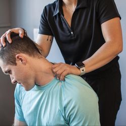Khalsa Chiropractic Office - Soft tissue manipulative therapy of the cervical spine musculature.