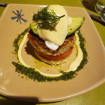 Snooze, an A.M. Eatery - God's gift to man (Crabcake Benedict) - Breakfast & Brunch Near Me - Tempe, Arizona