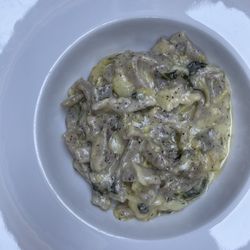 Angolo DiVino - Cabbage, potato, mushroom pasta