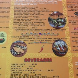 Tacos Rojas - The Menu. - menu, ramen and noodles - Mexican Near Me - Roanoke, Virginia
