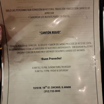 Canton Regio - Mexican Near Me - Chicago, Illinois Canton Regio - Mexican Near Me - Chicago, Illinois