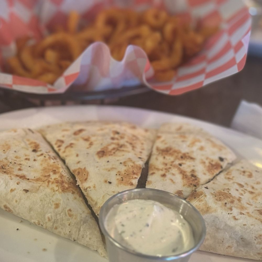 Skytown - Steak quesadilla. Steak well cooked and seasoned. Tortilla airy and soft. - New American Near Me - Brooklyn, New York Skytown - Steak quesadilla. Steak well cooked and seasoned. Tortilla airy and soft. - New American Near Me - Brooklyn, New York