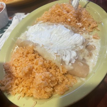 Mi Ranchito - Number 34- chicken enchiladas with no beans and extra rice - Mexican Near Me - American Fork, Utah