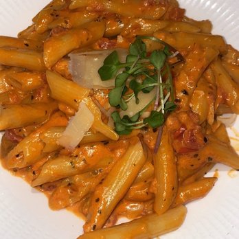 Bacchus Ristorante - a pasta dish on a white plate - Italian Near Me - Windsor, Ontario