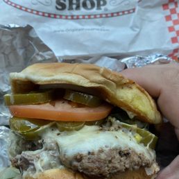 Double burger with jalapeño, and pepper Jack cheese! Double burger with jalapeño, and pepper Jack cheese!