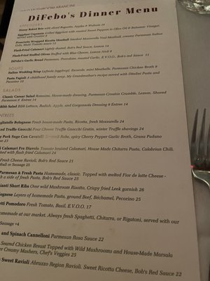 Menu photo 7 DiFebos - Rehoboth Beach Rehoboth Beach, DE Menu photo 7 DiFebos - Rehoboth Beach Rehoboth Beach, DE