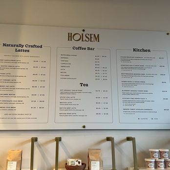 Holsem Coffee - Menu - Coffee & Tea Near Me - San Diego, California