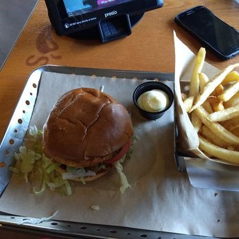Chili's - Burger with fries - Bars Near Me - Monroe, New York