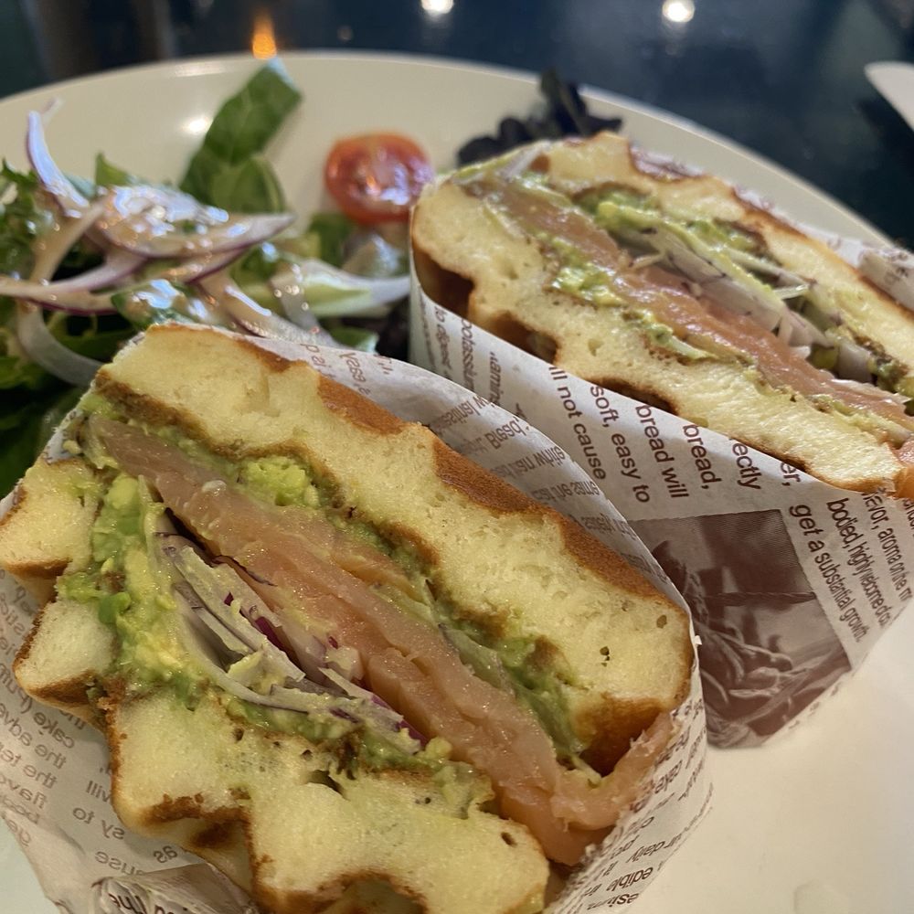 Fresh Bites Hawaii - Smoked Salmon Waffle Sandwich $13.95 (8/6/2024) - Poke Near Me - Honolulu, Hawaii Fresh Bites Hawaii - Smoked Salmon Waffle Sandwich $13.95 (8/6/2024) - Poke Near Me - Honolulu, Hawaii