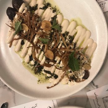 Eyval - Eggplant and cured yogurt kashke bademjan - Persian/Iranian Near Me - Brooklyn, New York