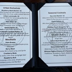 Urban Taproom and Grill - Drunk menu, May 2025