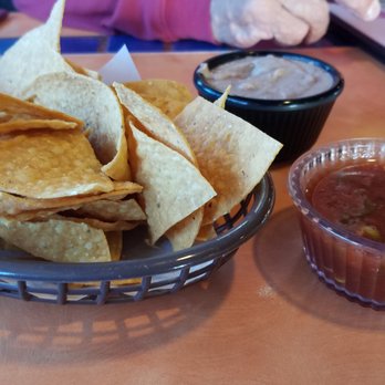 Margarita's Mexican Restaurant - Chips, salsa and bean dip.   Salsa could be a little more chunky and bean dip a little less runny but it was still good nonetheless. - Bars Near Me - Carlton, Oregon