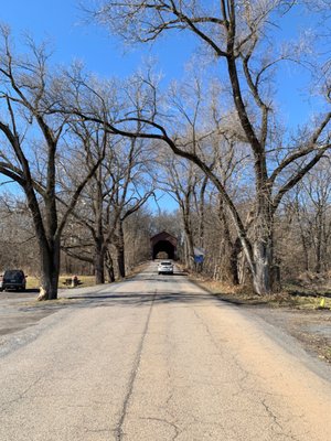 Meems Bottom Covered Bridge by null