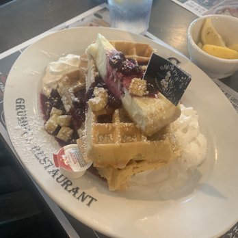 Grumpy's Restaurant - Blueberry Cheesecake waffles and Pancakes - Breakfast & Brunch Near Me - Neptune Beach, Florida Grumpy's Restaurant - Blueberry Cheesecake waffles and Pancakes - Breakfast & Brunch Near Me - Neptune Beach, Florida